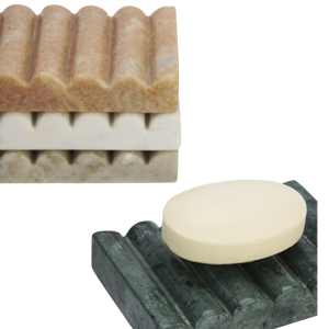 Marble soap dish
