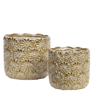 Stoneware flowerpots