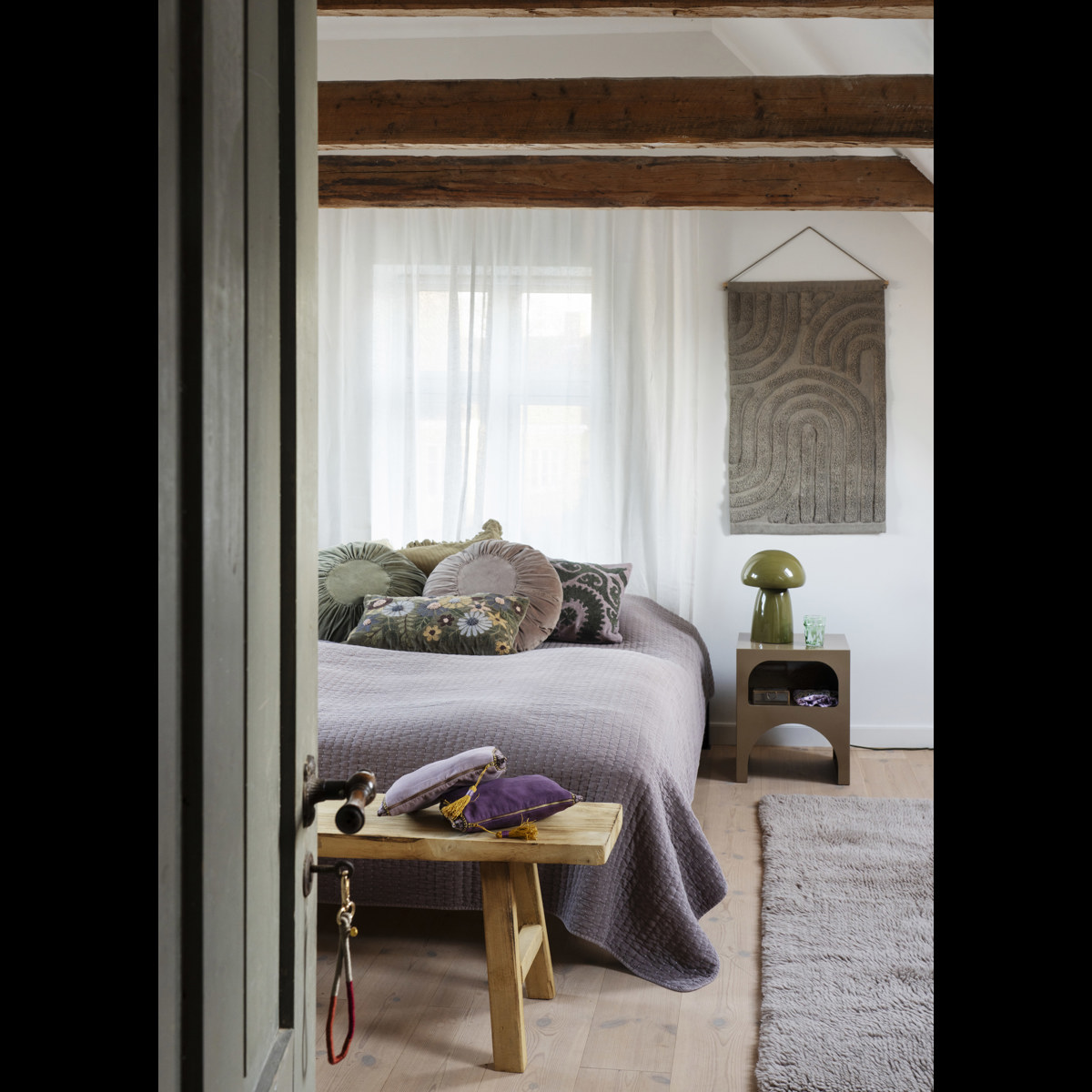 Quilted cotton throw