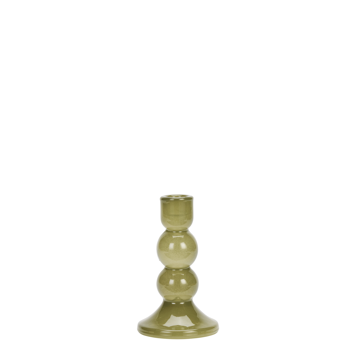 Glass candle holder