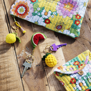 Quilted cotton purse