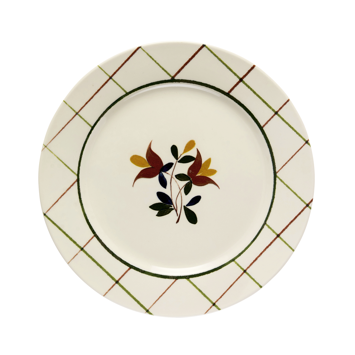 Dinner plate w/ flower