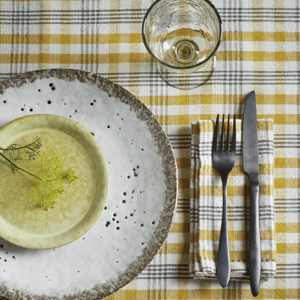 Stoneware cake plate