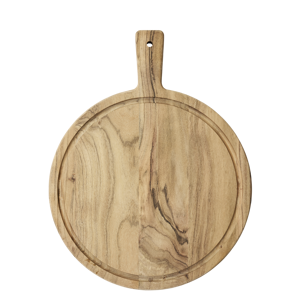 Round chopping board w/ juiceline