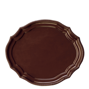 Oval enamel tray