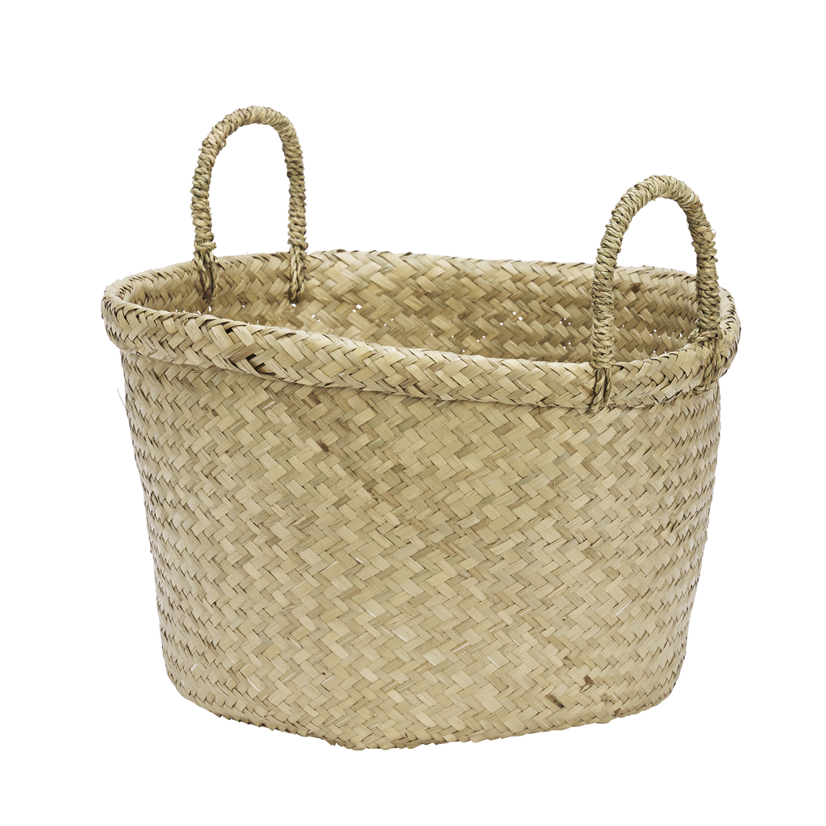 Seagrass basket w/ handles