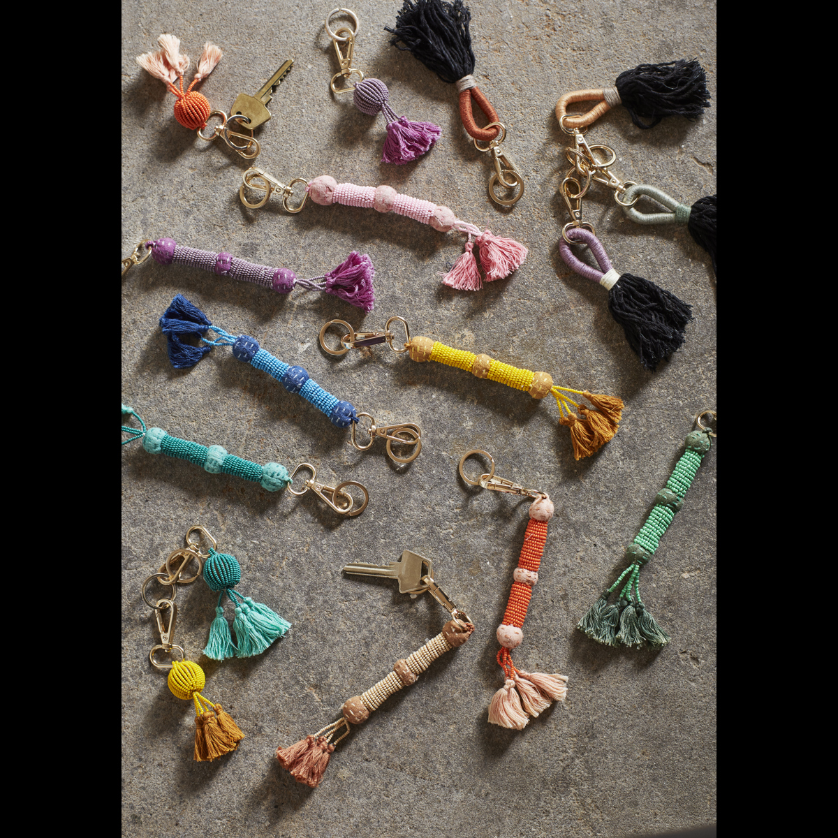 Key hanger w/ tassel Key hanger w/ tassel