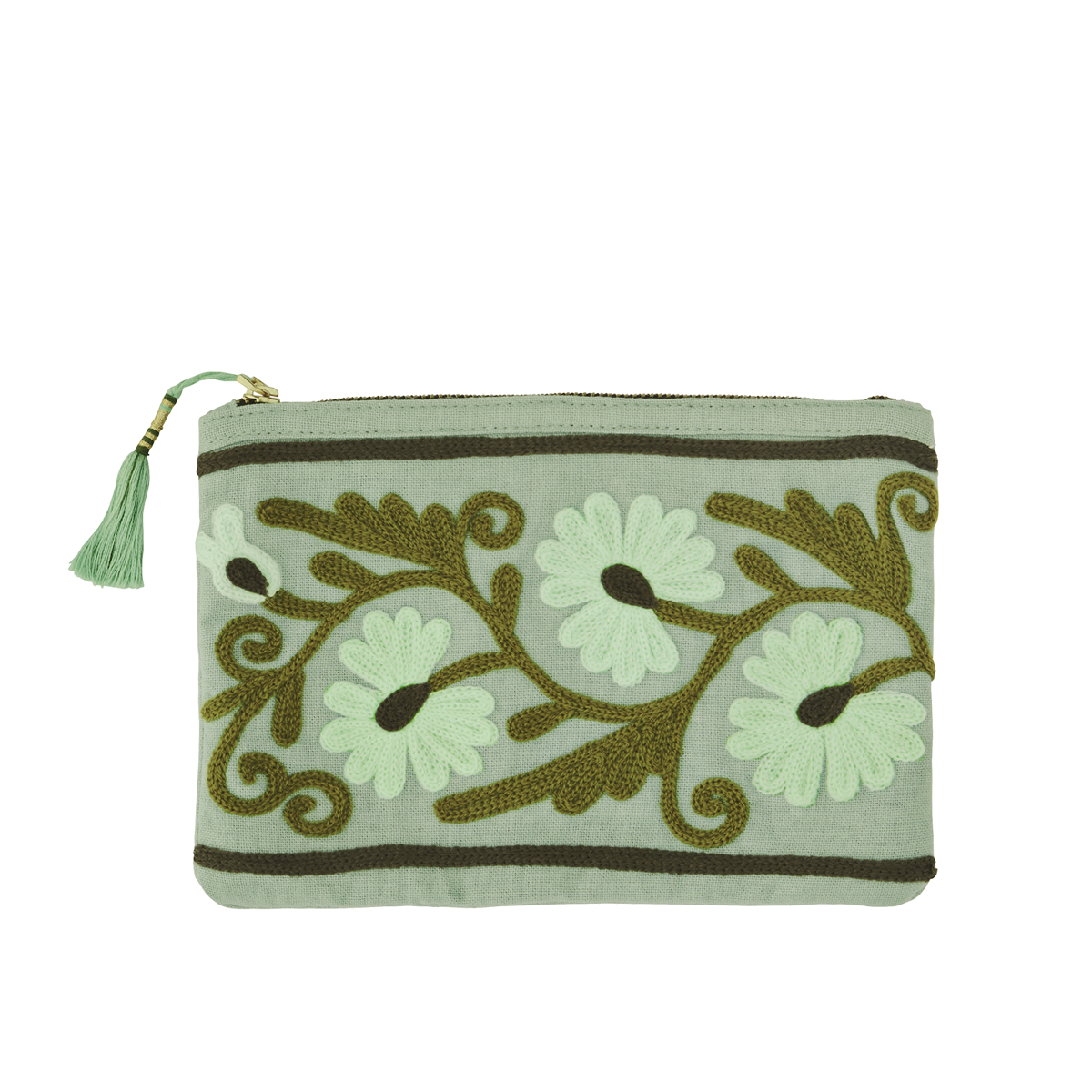 Embroidered pouch