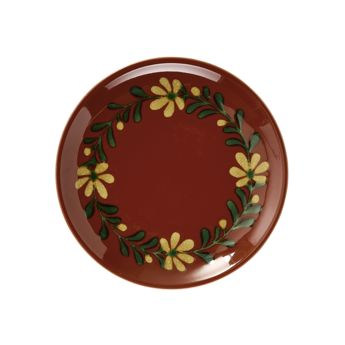 Hand-painted lunch plate