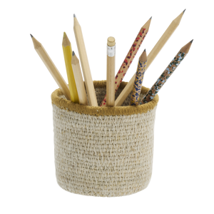 Small round seagrass basket