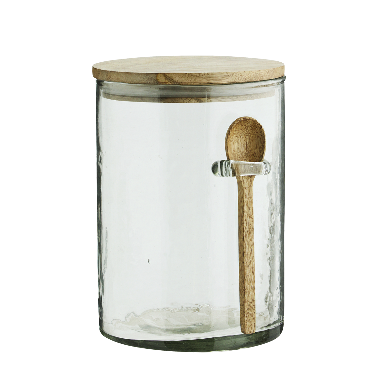 Glass jar w/ spoon