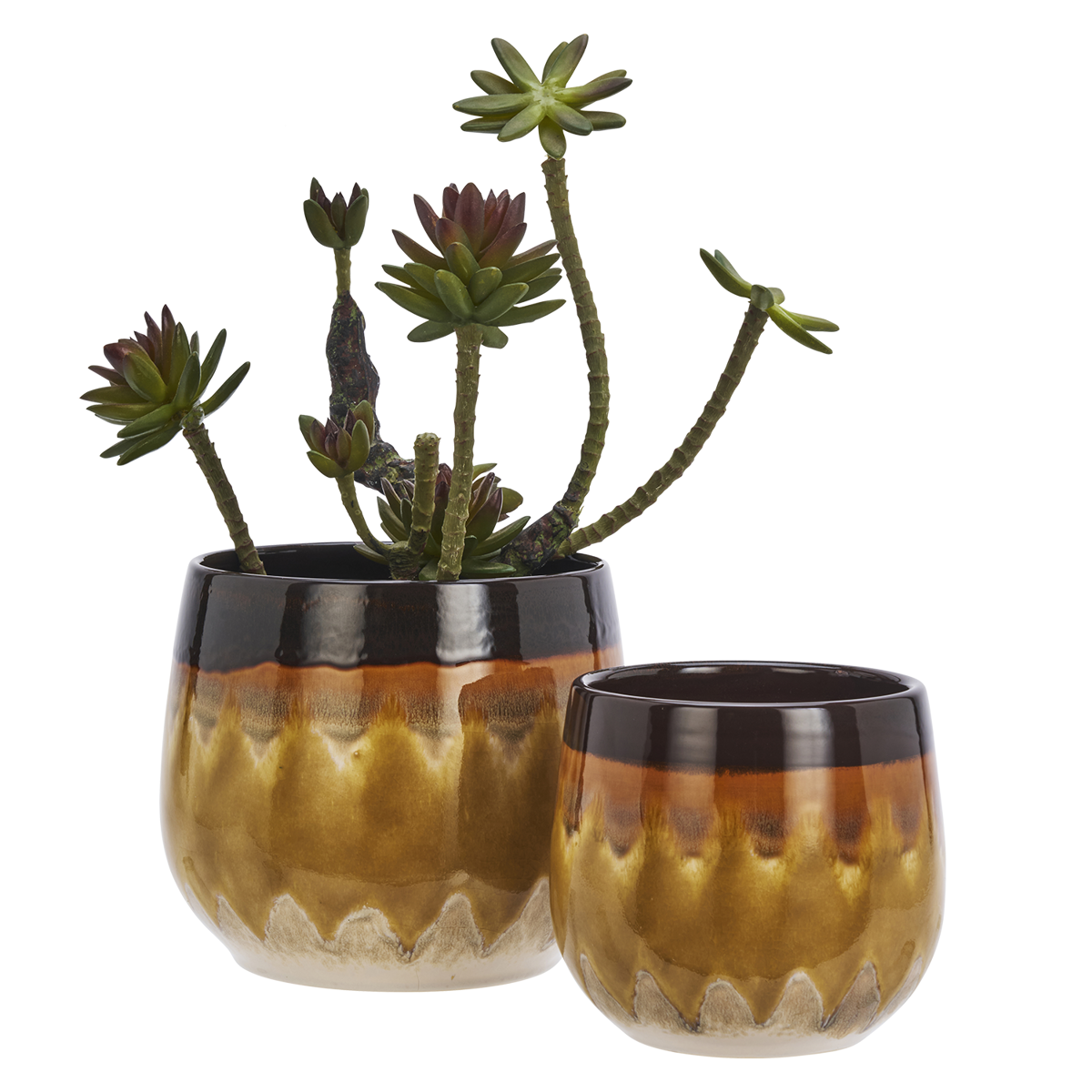 Stoneware flower pots