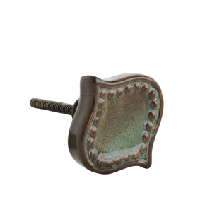 Handmade stoneware doorknob