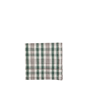 Checked cotton napkin