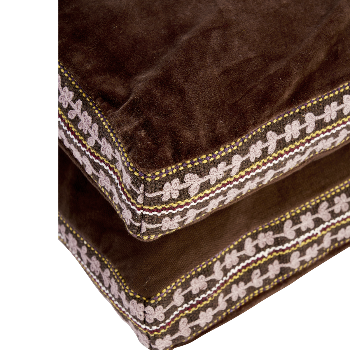 Velvet mattress w/ embroidery