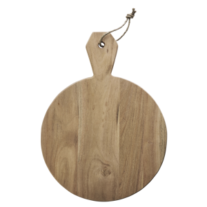 Round wooden chopping board