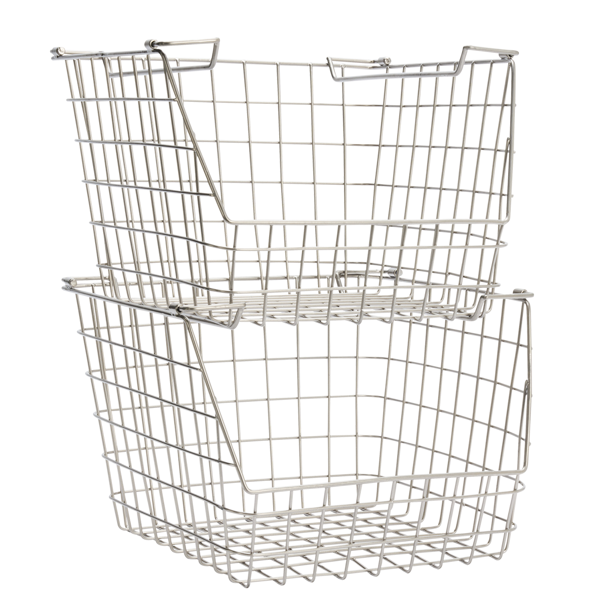 Stackable iron wire basket