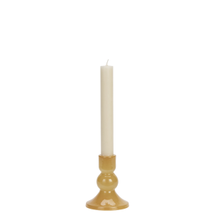 Glass candle holder