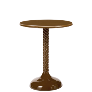 Round metal coffee table