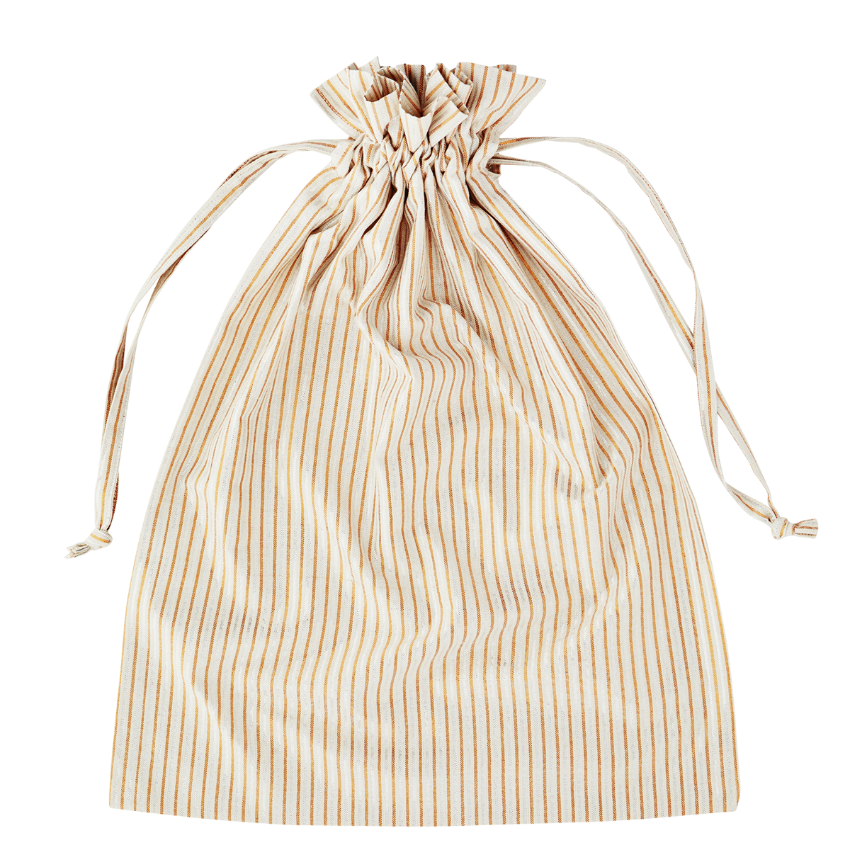 Striped laundry bag