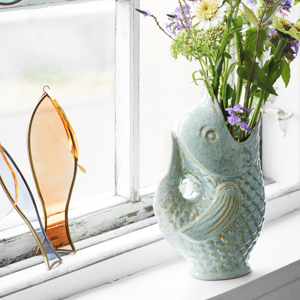 Hanging glass fish
