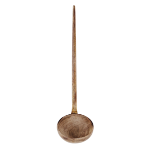 Hand carved wooden ladle