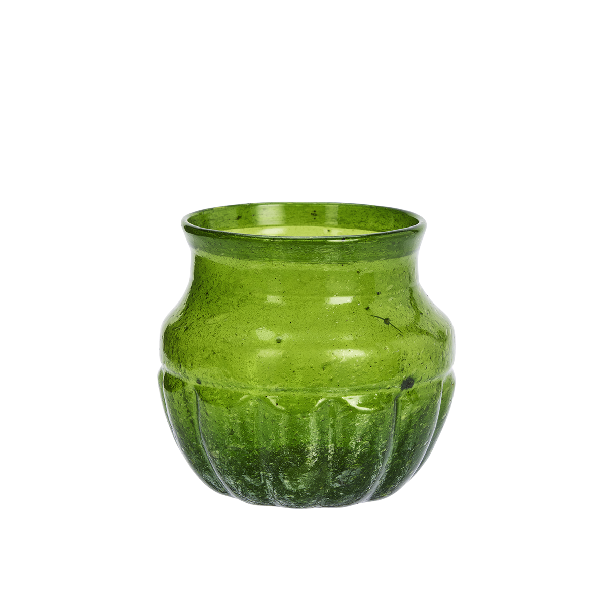 Recycled glass vase