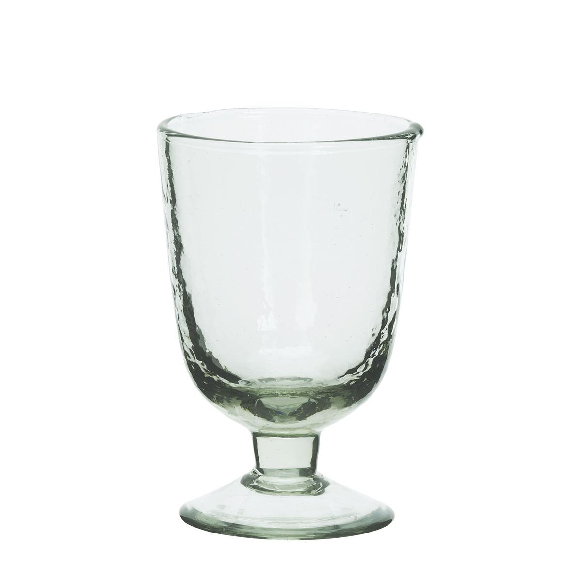 Hammered wine glass
