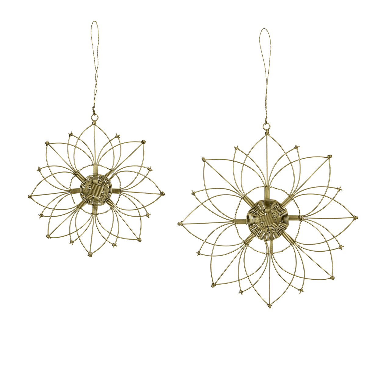 Hanging iron ornaments