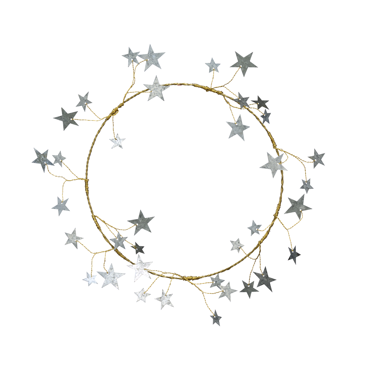 Brass wreath w/ stars