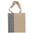 Printed patchwork tote bag