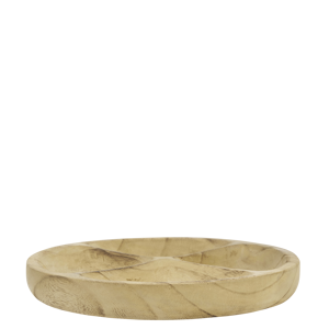 Wooden dish w/ dividers