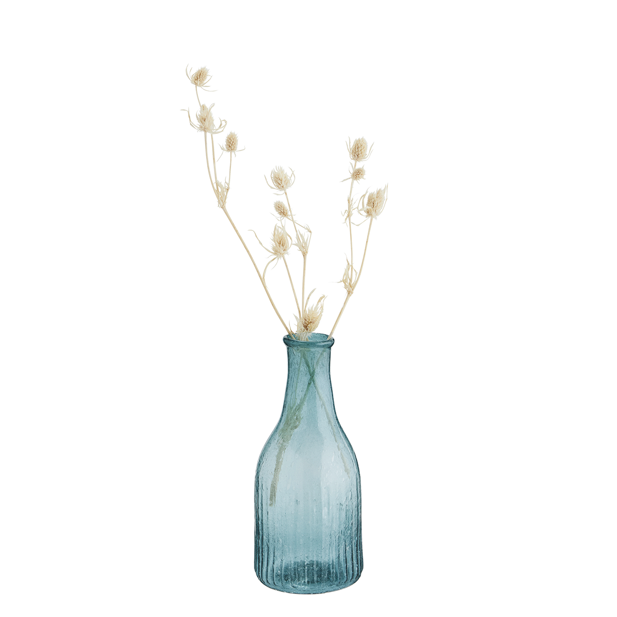 Recycled glass vase