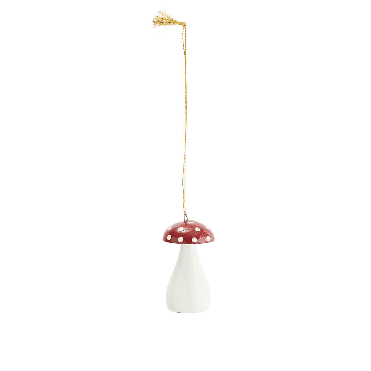 Handmade paper mache mushroom