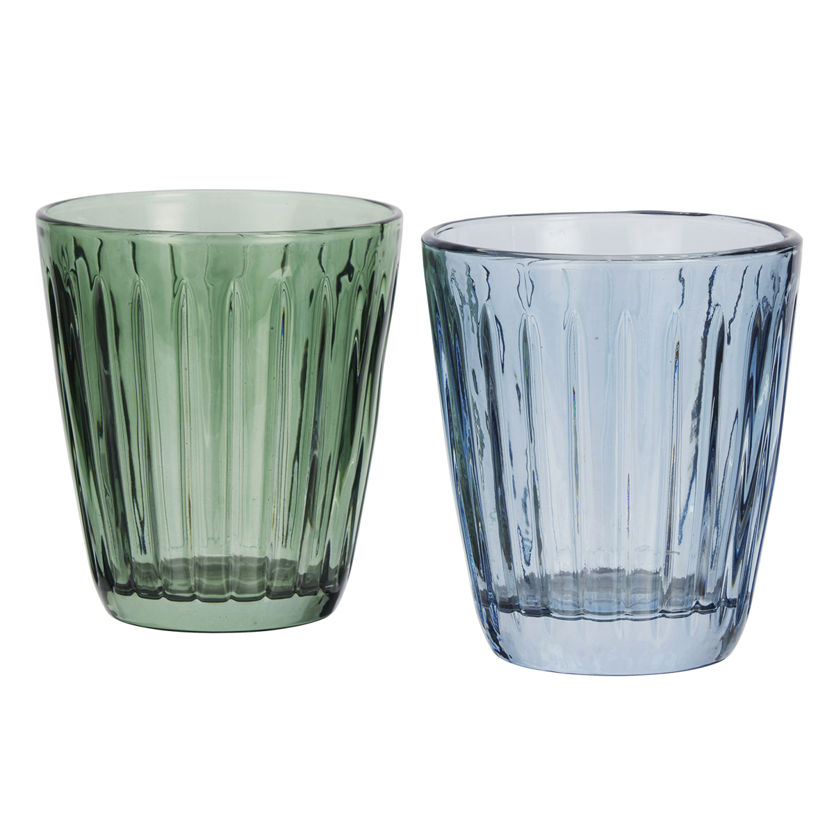 Coloured drinking glass