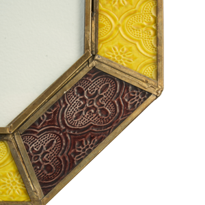 Hanging mosaic photo frame