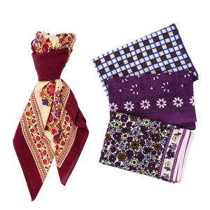 Printed cotton scarf