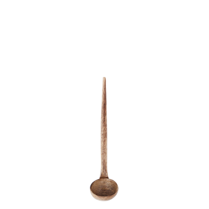 Hand carved wooden ladle