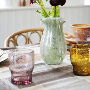Coloured drinking glass