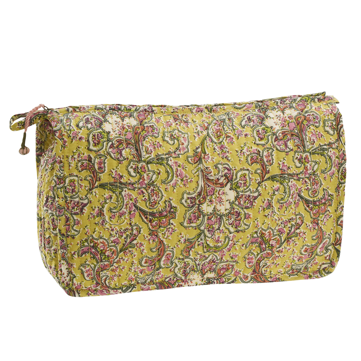 Quilted cotton washbag