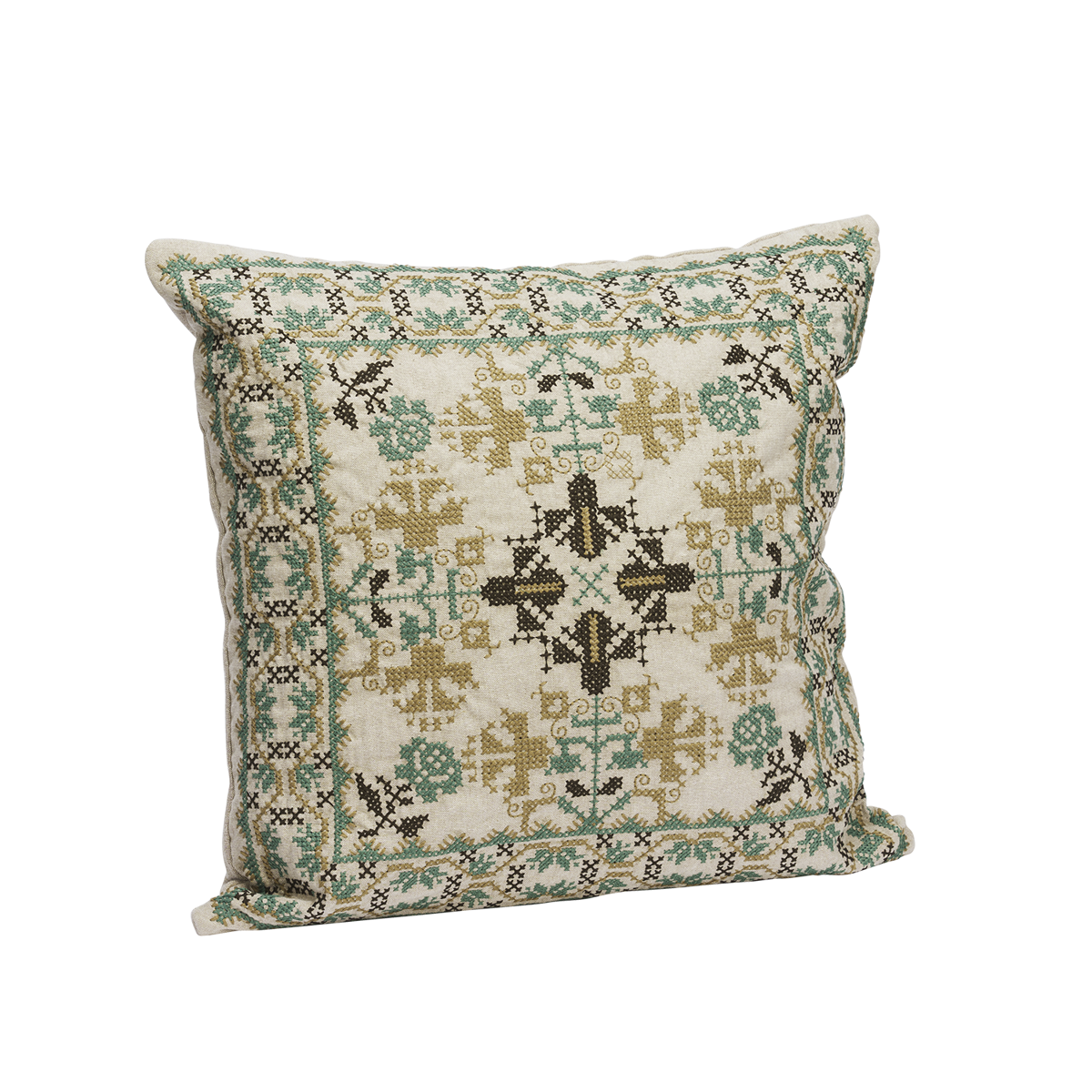 Embroidered cushion cover