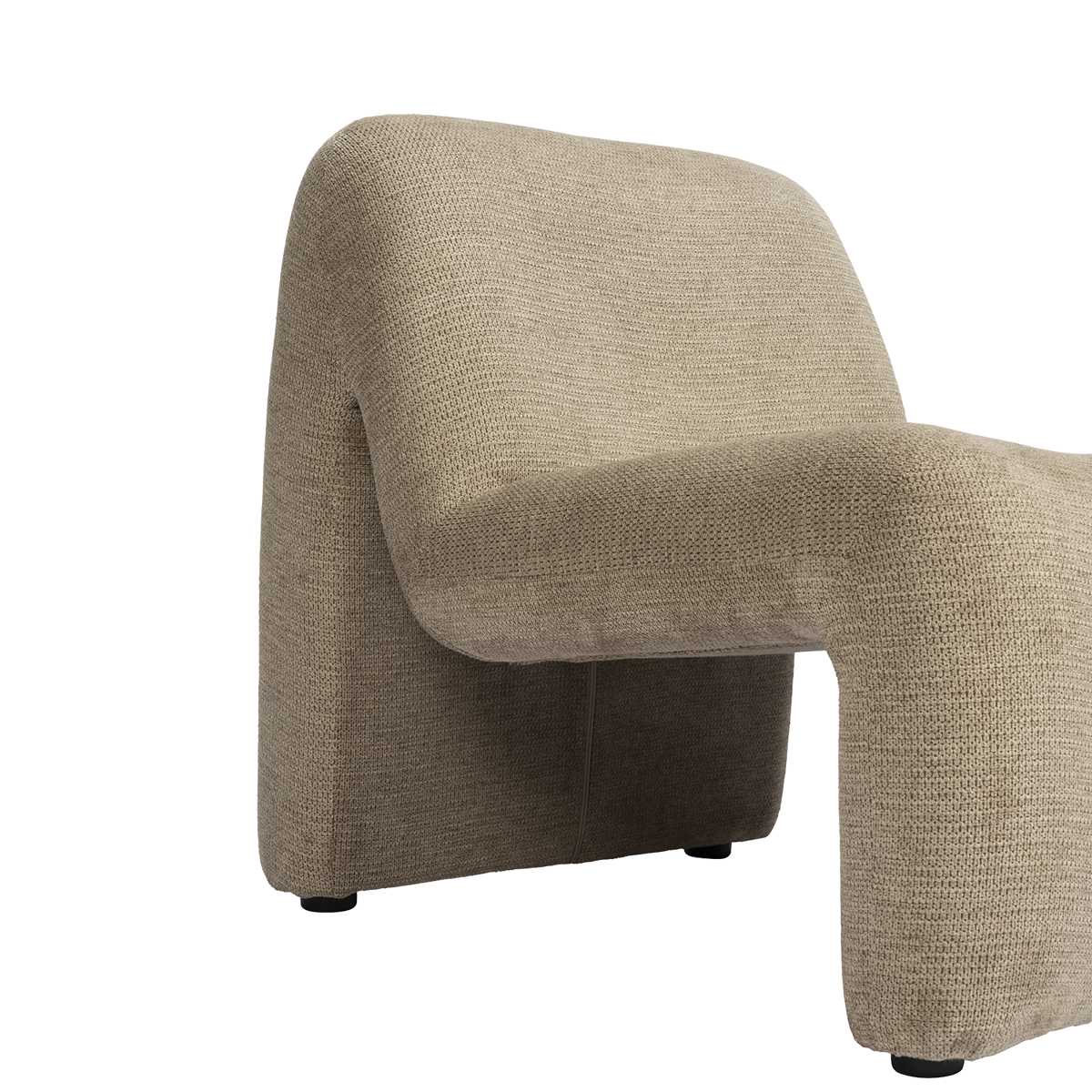 Velvet lounge chair