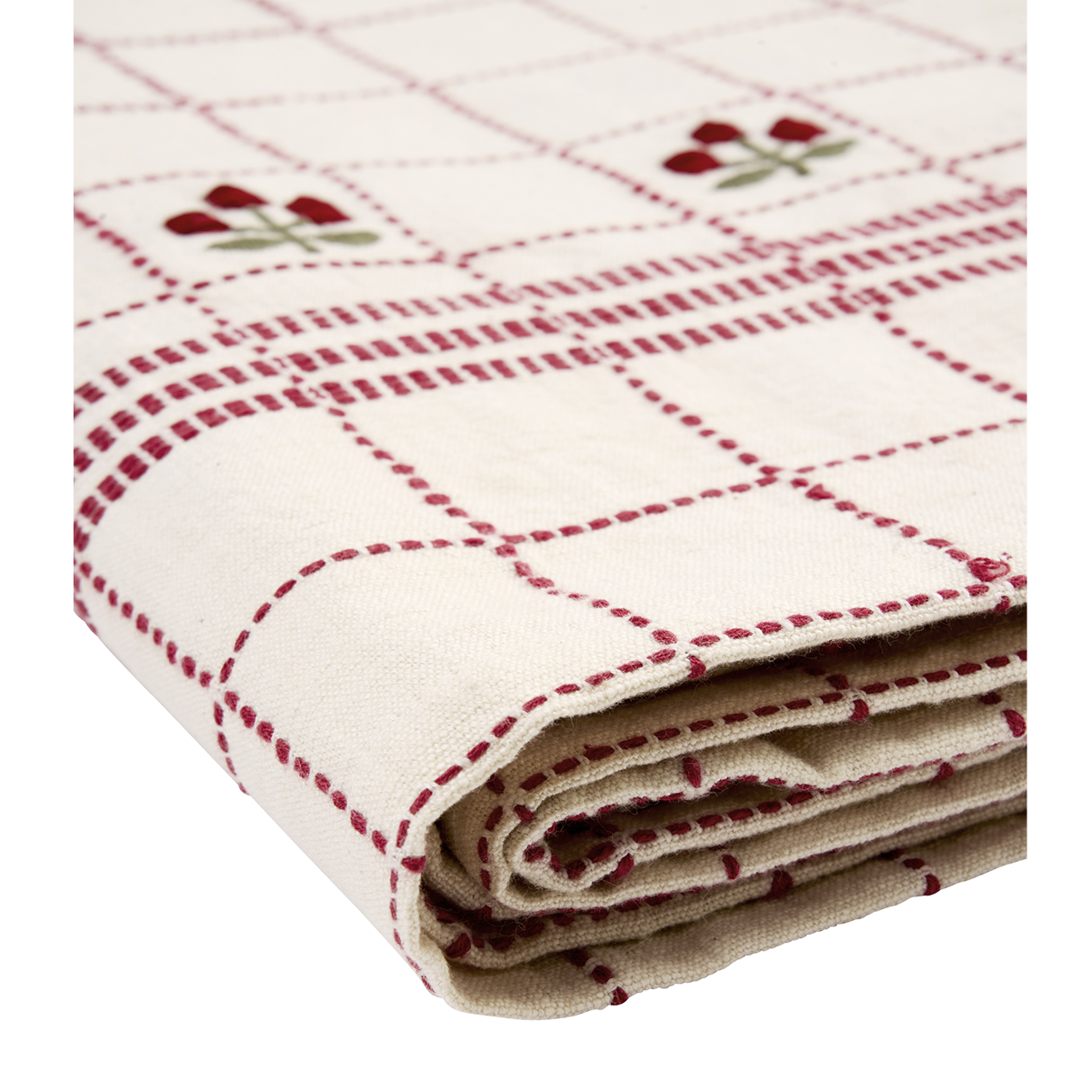 Embroidered cotton table cloth