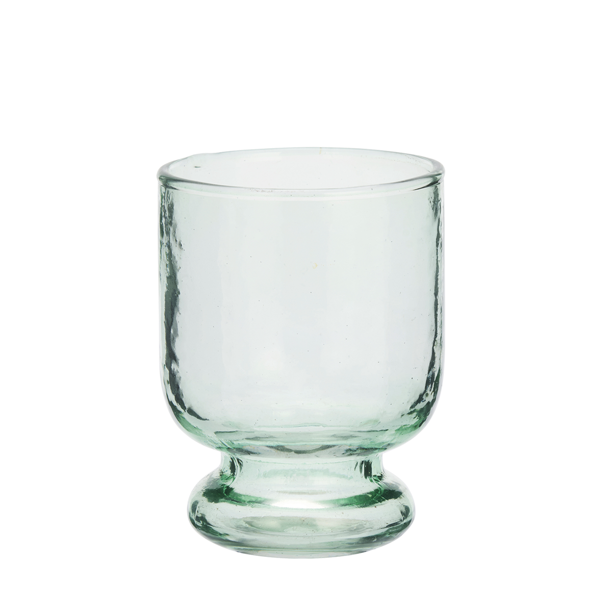 Hammered drinking glass
