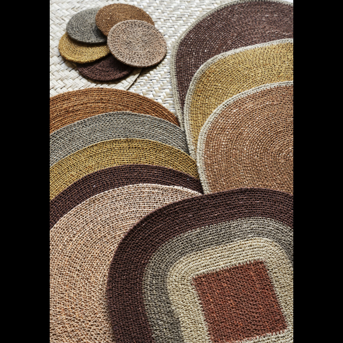Square seagrass placemat