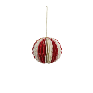 Striped paper christmas ball