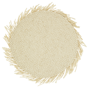 Paper rope placemat w/ fringes