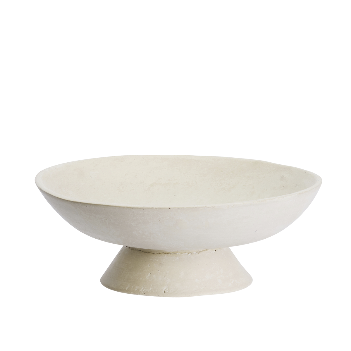 Paper mache pedestal bowl