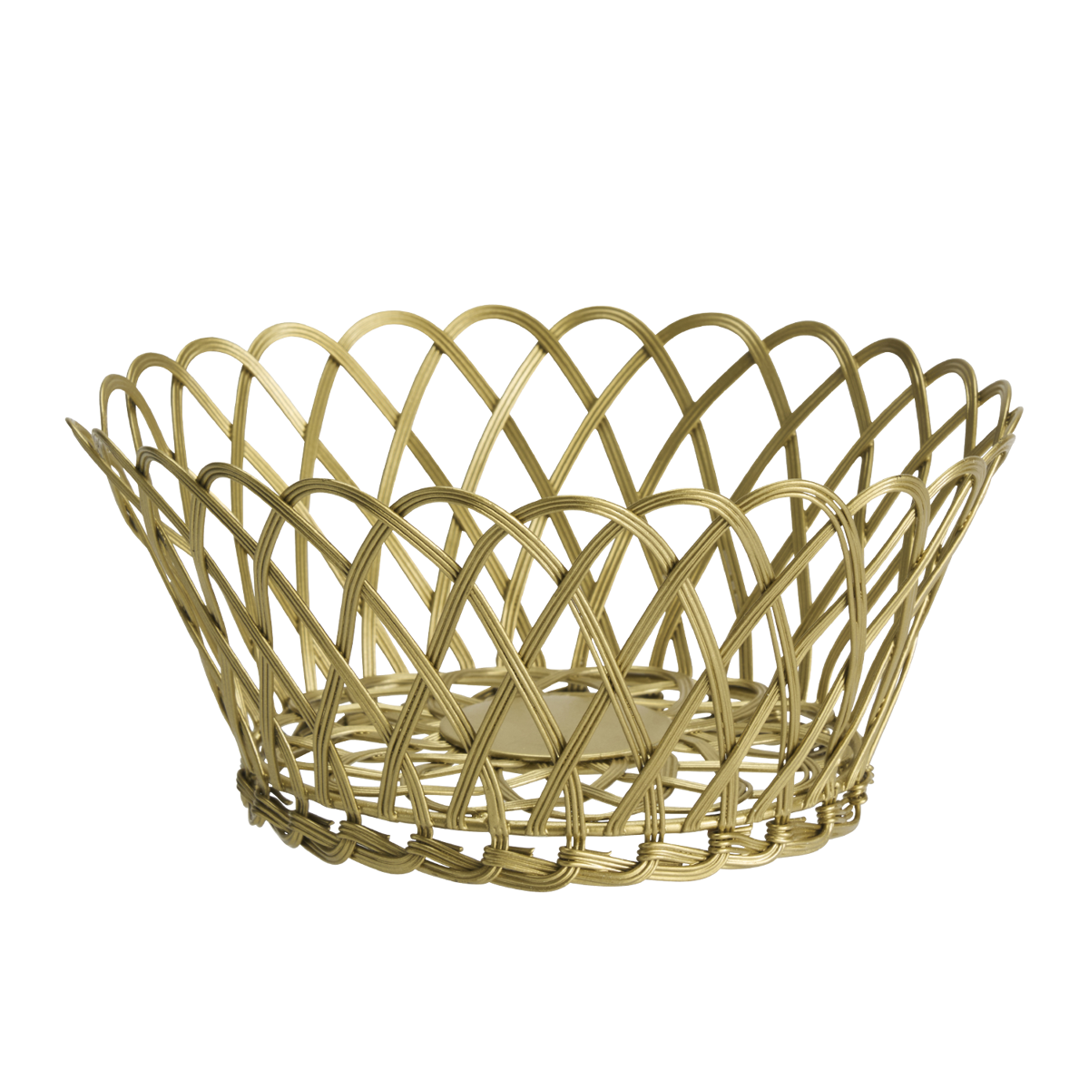 Round iron basket