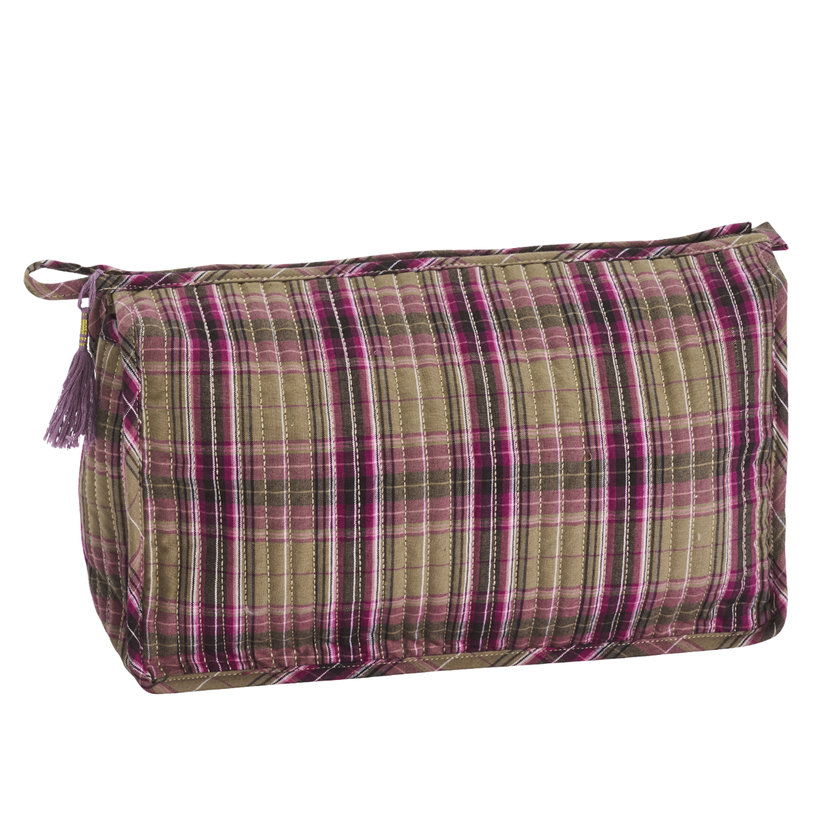 Quilted cotton washbag